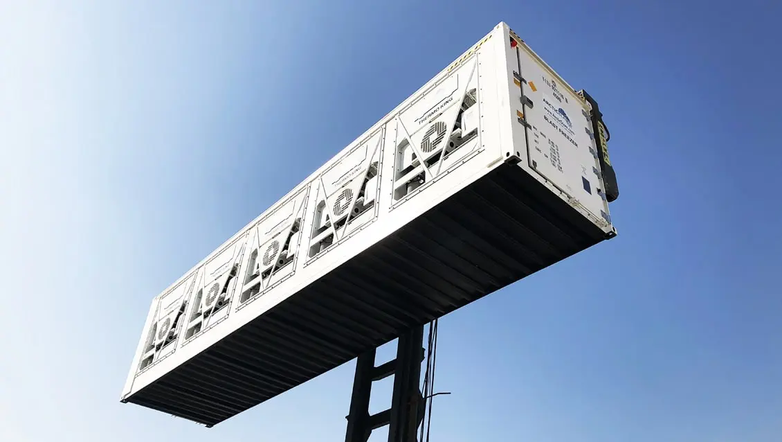 40ft ArcticBlast Refrigerated Container for Hire - Rapid Chilling Storage