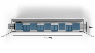 9 CHEP-pallets in a 40ft ArcticBlast