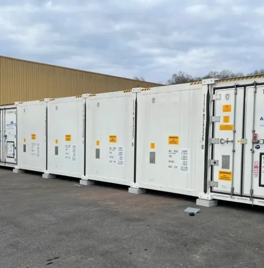 Modular cold storage container installation forming a SuperStore unit